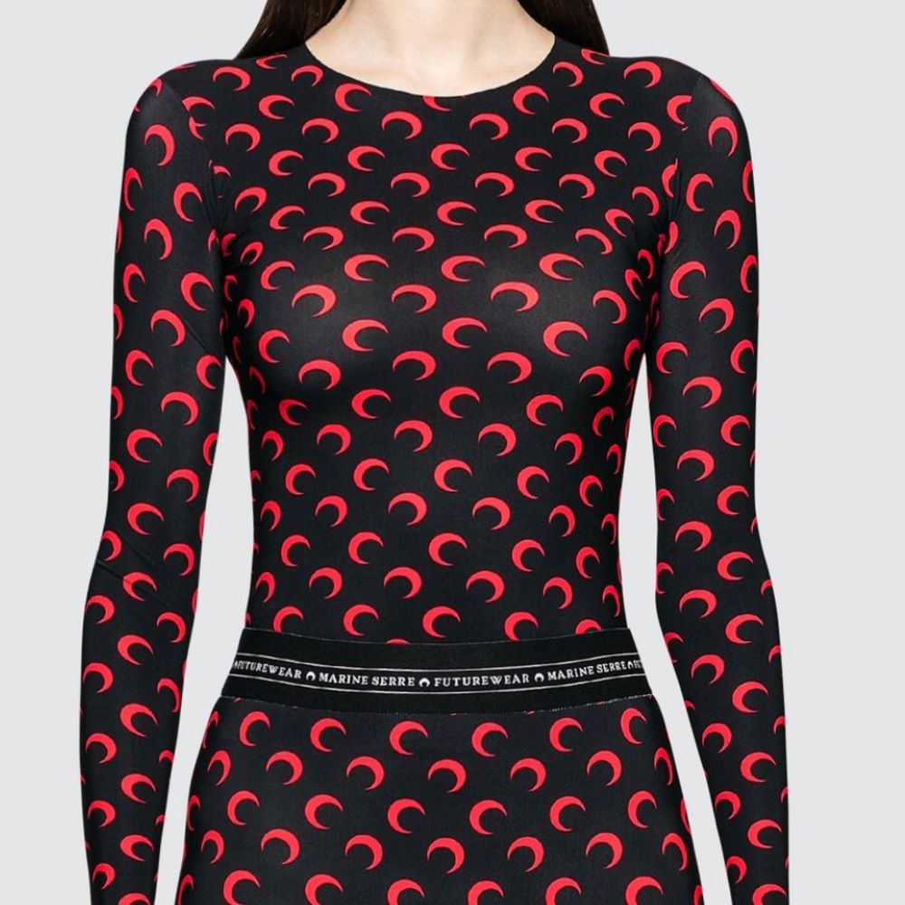 NWOT Marine Serre Iconics Red Moon Top in size M